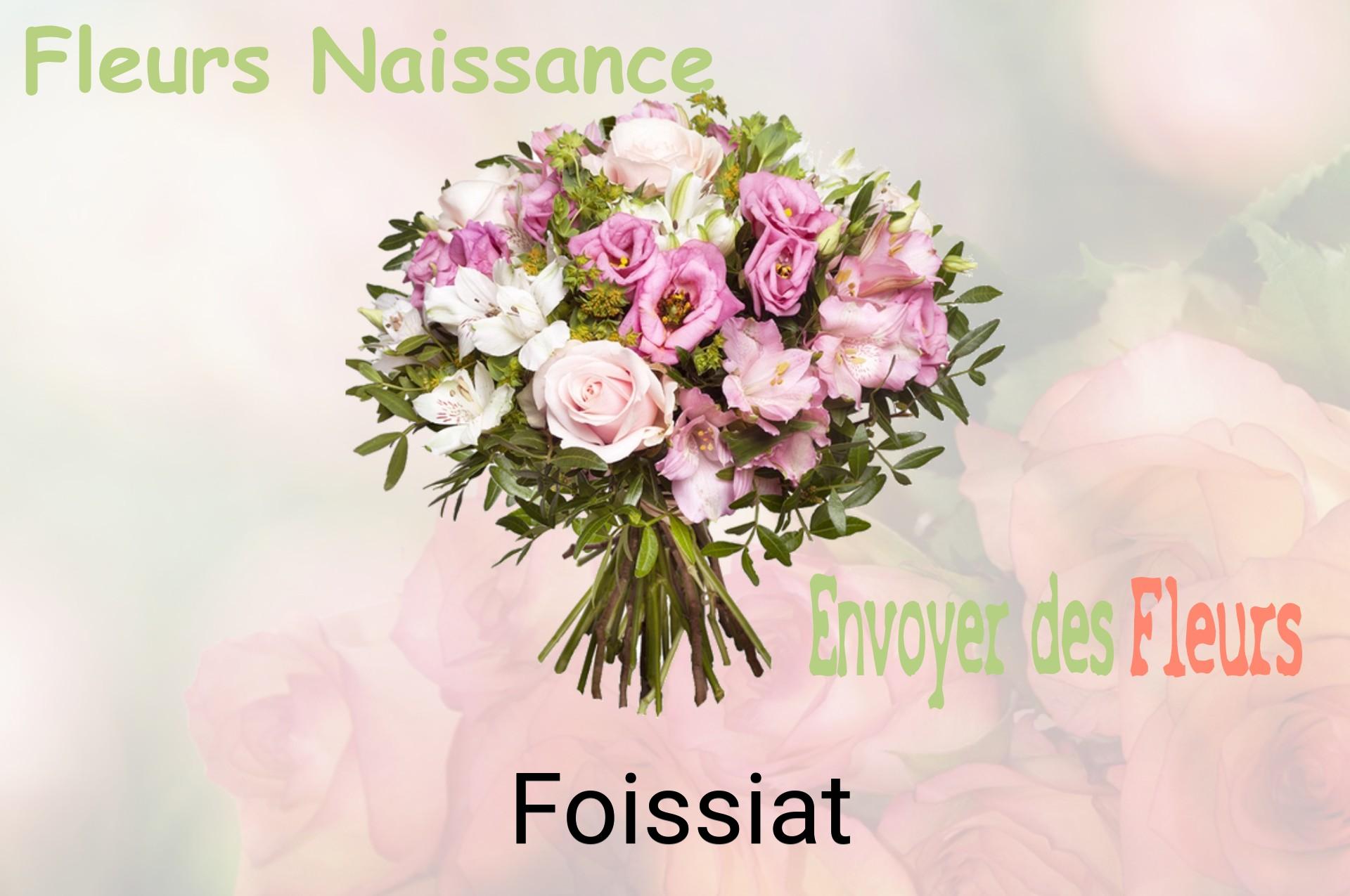 Bouquet de fleurs de naissance livré à Foissiat